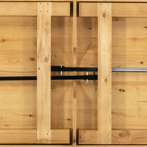 English Elm HERCULES Solid Pine Folding Farm Table – Rustic Charm & Durable Design for Indoor or Outdoor Use Light Natural 7'L x 40"W XA-F-84X40-LN-GG