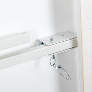 English Elm HERCULES Solid Pine Folding Farm Table – Rustic Charm & Durable Design for Indoor or Outdoor Use Antique Rustic White 7'L x 40"W XA-F-84X40-WH-GG