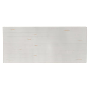 English Elm HERCULES Solid Pine Folding Farm Table – Elegant Design for Dining, Events & Versatile Spaces Antique Rustic White 7'L x 40"W XA-F-84X40-XLEGS-WH-GG