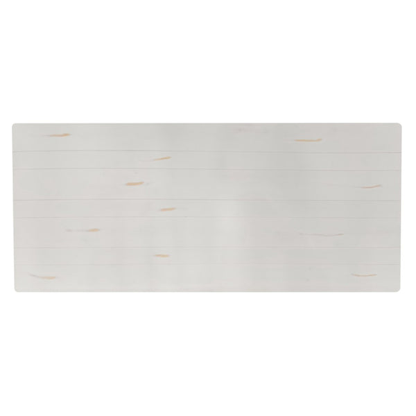 English Elm HERCULES Solid Pine Folding Farm Table – Elegant Design for Dining, Events & Versatile Spaces Antique Rustic White 7'L x 40"W XA-F-84X40-XLEGS-WH-GG