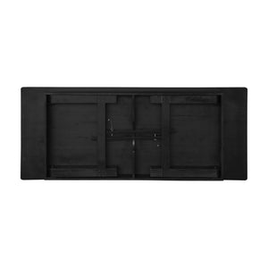 English Elm HERCULES 96" Farmhouse Folding Table - Solid Pine with Heavy-Duty Design for Dining & Events Black Wash 8'L x 40"W XA-F-96X40-BW-GG