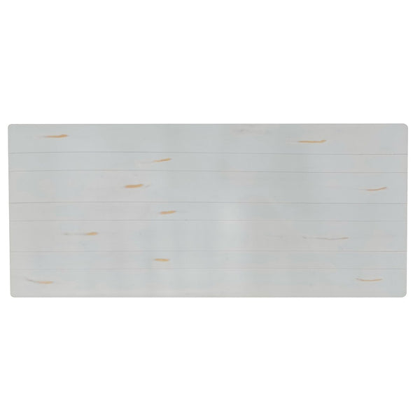 English Elm HERCULES Solid Pine Folding Farm Table with X Legs - Rustic Charm for Dining and Events, 880 lbs Capacity Antique Rustic White 8'L x 40"W XA-F-96X40-XLEGS-WH-GG