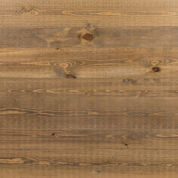 English Elm HERCULES 60" x 38" Rustic Farmhouse Table Set with 6 Cushioned Cross Back Chairs for Dining Elegance XA-FARM-19-GG