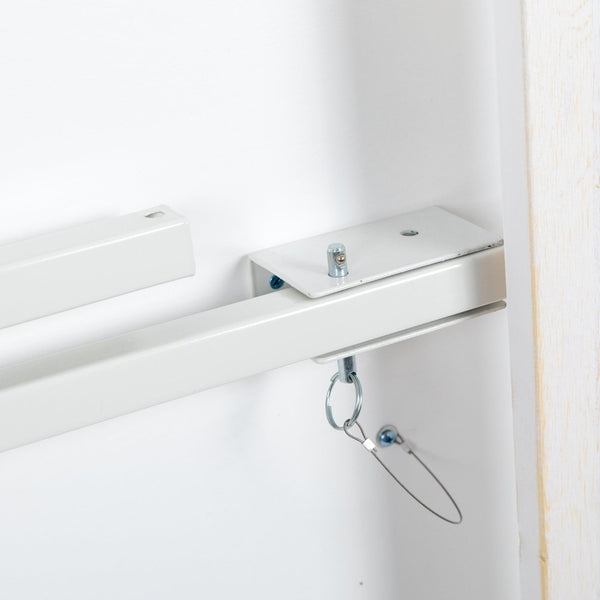 English Elm HERCULES 40" x 96" Folding Farm Table and Bench Set for Stylish Gatherings and Events Antique Rustic White 8'L x 40"W XA-FARM-5-WH-GG