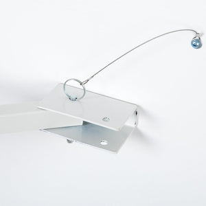 English Elm HERCULES Folding Farm Table and Bench Set for Stylish Communal Dining in Homes and Events Spaces Antique Rustic White 9'L x 40"W XA-FARM-6-WH-GG