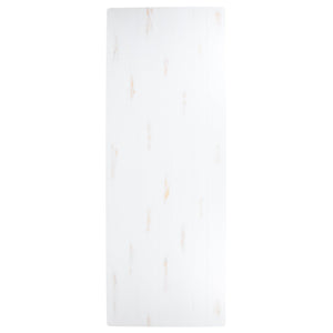 English Elm HERCULES Series Stylish Folding Farm Table with Four Benches - Perfect for Gatherings & Events! Antique Rustic White 9'L x 40"W XA-FARM-7-WH-GG