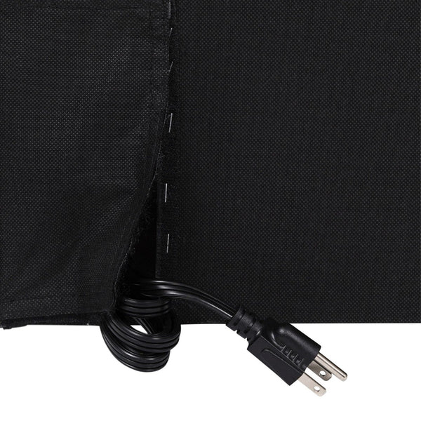 English Elm Hugo Upholstered Headboard with Integrated Charging Hub – Modern Faux Linen Design for Bedrooms Beige Twin XH-8461-T-BGE-GG