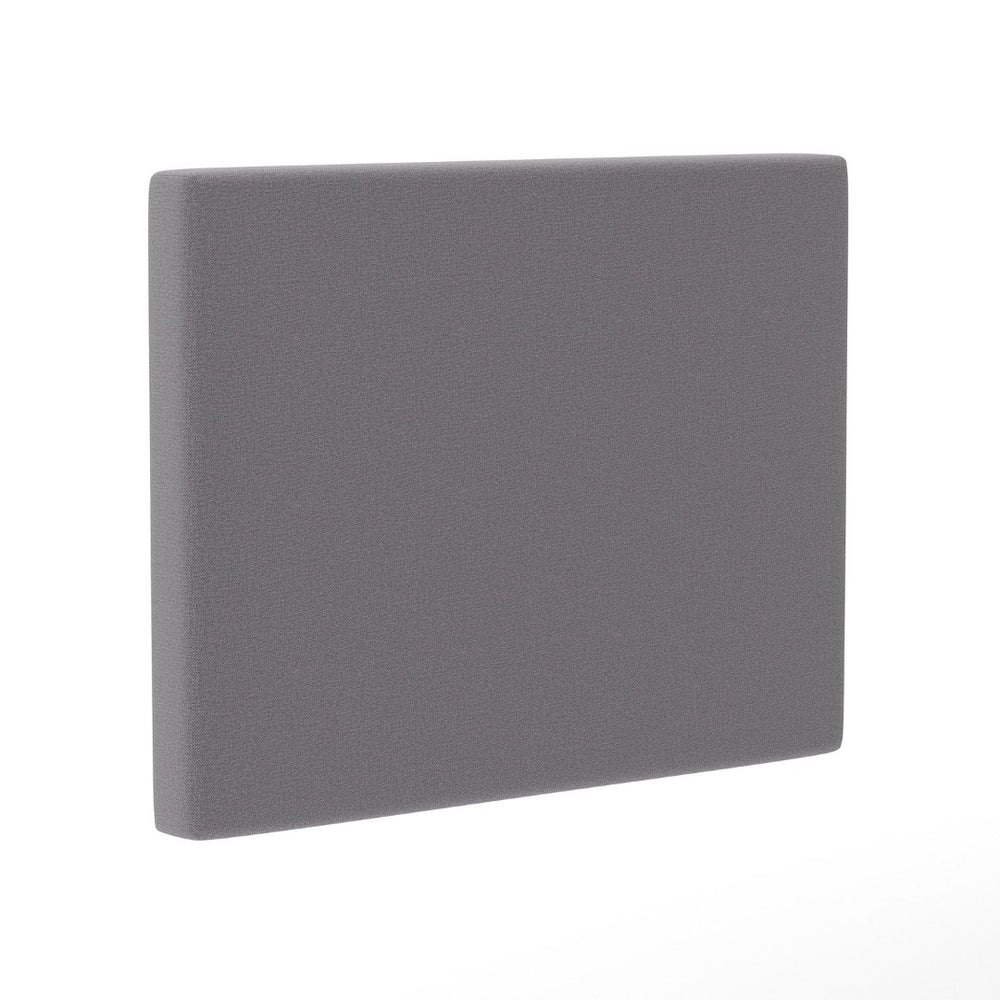 English Elm Hugo Upholstered Headboard with Integrated Charging Hub – Modern Faux Linen Design for Bedrooms Gray Twin XH-8461-T-GRY-GG