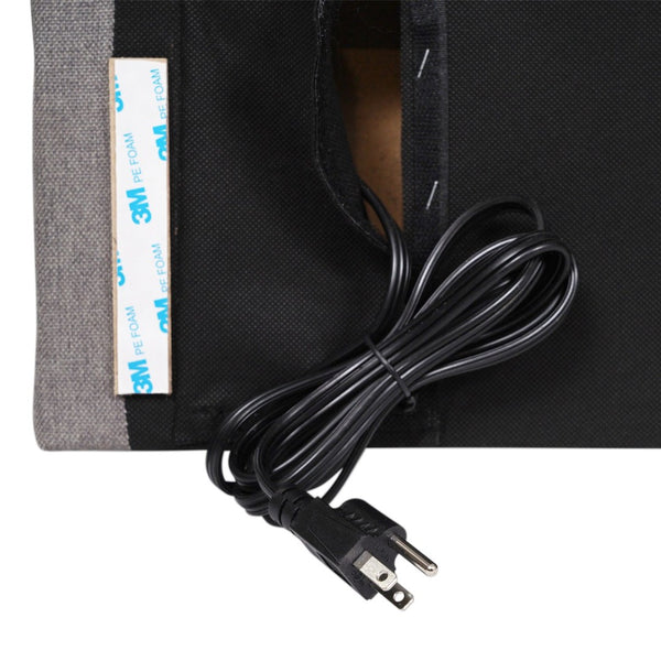 English Elm Hugo Upholstered Headboard with Integrated Charging Hub – Modern Faux Linen Design for Bedrooms Gray Twin XH-8461-T-GRY-GG