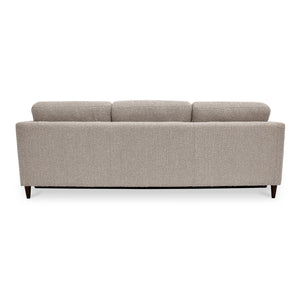 Moe's Home Bridgers Power Recliner Sofa - Luxurious Bouclé Fabric With Dual Controls For Ultimate Comfort Grey Upholstery, 85% Polyester,15% Acrylic,High Density Foam,Fiber And Feather Fill Xq-1011-29