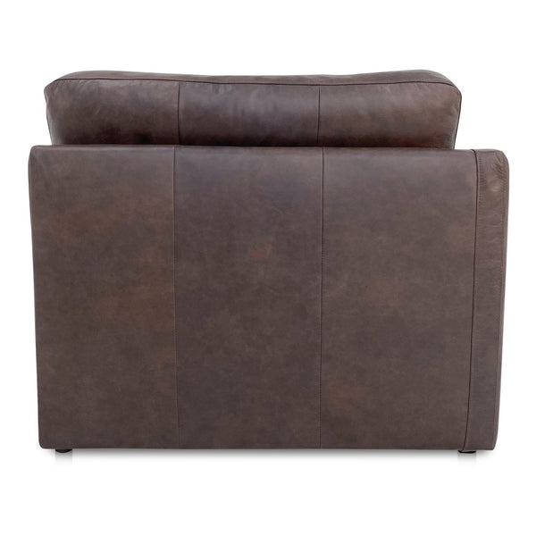 Moe's Home Thurlow Modular Sectional Sofa In Espresso Brown Leather – Timeless Comfort With Modern Elegance Brown Upholstery, 100% Top Grain Leather,High Density Foam,Fiber And Feather Fill Xq-1012-20