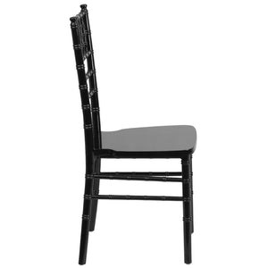 English Elm HERCULES Series Elegant Chiavari Chair for Weddings and Events - Durable, Stackable, Ready to Use Black XS-BLACK-GG