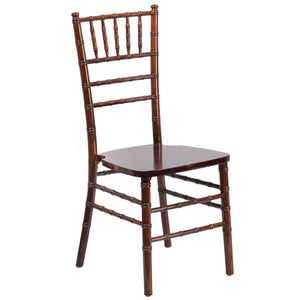 English Elm HERCULES Series Elegant Chiavari Chair for Weddings and Events - Durable, Stackable, Ready to Use Fruitwood XS-FRUIT-GG