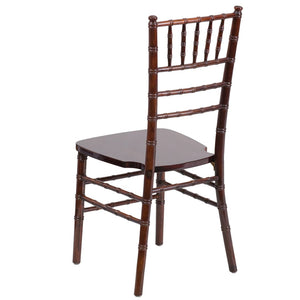 English Elm HERCULES Series Elegant Chiavari Chair for Weddings and Events - Durable, Stackable, Ready to Use Fruitwood XS-FRUIT-GG