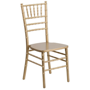 English Elm HERCULES Series Elegant Chiavari Chair for Weddings and Events - Durable, Stackable, Ready to Use Gold XS-GOLD-GG