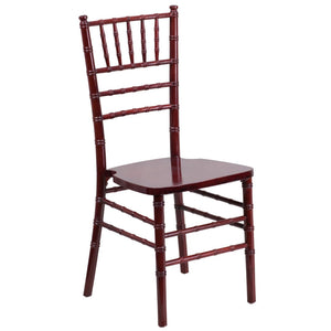 English Elm HERCULES Series Elegant Chiavari Chair for Weddings and Events - Durable, Stackable, Ready to Use Mahogany XS-MAHOGANY-GG