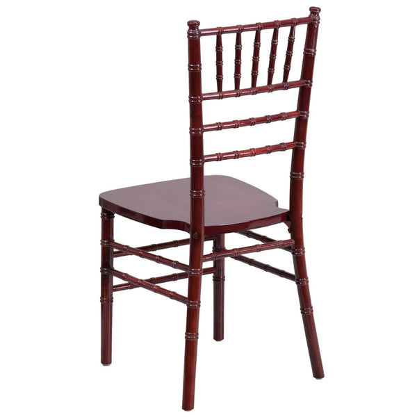 English Elm HERCULES Series Elegant Chiavari Chair for Weddings and Events - Durable, Stackable, Ready to Use Mahogany XS-MAHOGANY-GG