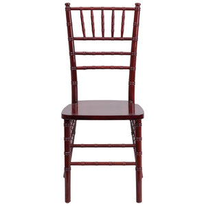 English Elm HERCULES Series Elegant Chiavari Chair for Weddings and Events - Durable, Stackable, Ready to Use Mahogany XS-MAHOGANY-GG