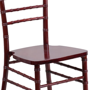 English Elm HERCULES Series Elegant Chiavari Chair for Weddings and Events - Durable, Stackable, Ready to Use Mahogany XS-MAHOGANY-GG