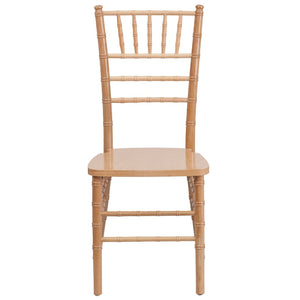 English Elm HERCULES Series Elegant Chiavari Chair for Weddings and Events - Durable, Stackable, Ready to Use Natural XS-NATURAL-GG
