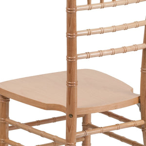 English Elm HERCULES Series Elegant Chiavari Chair for Weddings and Events - Durable, Stackable, Ready to Use Natural XS-NATURAL-GG