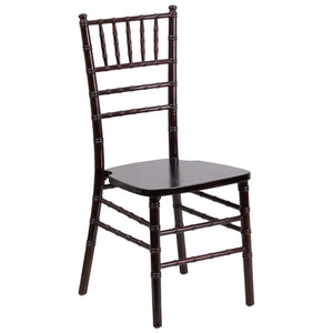 English Elm HERCULES Series Elegant Chiavari Chair for Weddings and Events - Durable, Stackable, Ready to Use Walnut XS-WALNUT-GG