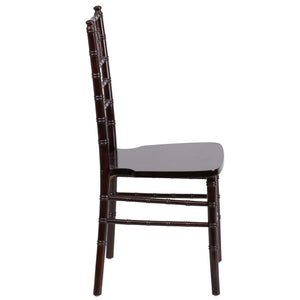 English Elm HERCULES Series Elegant Chiavari Chair for Weddings and Events - Durable, Stackable, Ready to Use Walnut XS-WALNUT-GG