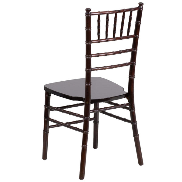 English Elm HERCULES Series Elegant Chiavari Chair for Weddings and Events - Durable, Stackable, Ready to Use Walnut XS-WALNUT-GG