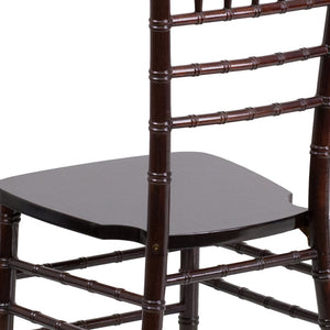 English Elm HERCULES Series Elegant Chiavari Chair for Weddings and Events - Durable, Stackable, Ready to Use Walnut XS-WALNUT-GG