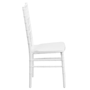 English Elm HERCULES Series Elegant Chiavari Chair for Weddings and Events - Durable, Stackable, Ready to Use White XS-WHITE-GG