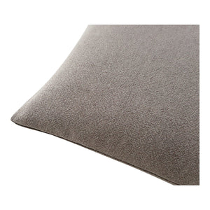 Moe's Home Prairie Pillow Collection: Luxurious Linen Blend With Soft Feather Insert For Casual Elegance Brown Cover, 45% Rayon,55% Linen,560 Gsm,Insert, 100% Feather Xu-1025-39