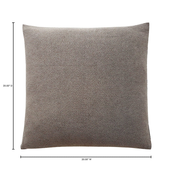 Moe's Home Prairie Pillow Collection: Luxurious Linen Blend With Soft Feather Insert For Casual Elegance Brown Cover, 45% Rayon,55% Linen,560 Gsm,Insert, 100% Feather Xu-1025-39