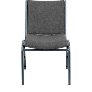 English Elm HERCULES Heavy Duty Stacking Chair with Padded Seating for Offices, Classrooms, and Events Gray Fabric XU-60153-GY-GG