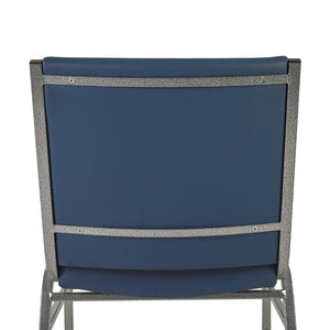 English Elm HERCULES Series Heavy-Duty Padded Stack Chair for Versatile Seating in Offices, Churches & Events Navy Vinyl XU-60153-NVY-VYL-GG
