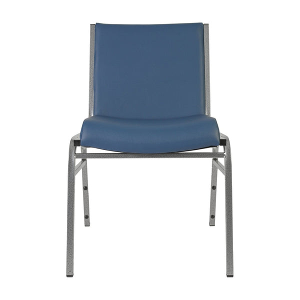 English Elm HERCULES Series Heavy-Duty Padded Stack Chair for Versatile Seating in Offices, Churches & Events Navy Vinyl XU-60153-NVY-VYL-GG