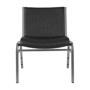 English Elm HERCULES Big & Tall Stack Chair – 1000 lb Capacity, Durable Vinyl, Comfortable & Versatile Design XU-60555-BLK-VYL-GG
