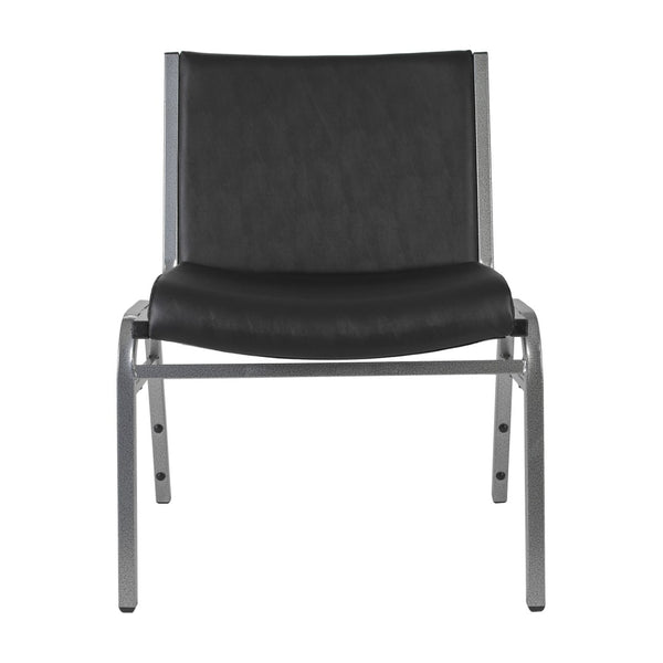 English Elm HERCULES Big & Tall Stack Chair – 1000 lb Capacity, Durable Vinyl, Comfortable & Versatile Design XU-60555-BLK-VYL-GG
