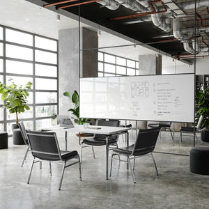 English Elm HERCULES Big & Tall Stack Chair – 1000 lb Capacity, Durable Vinyl, Comfortable & Versatile Design XU-60555-BLK-VYL-GG