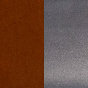 English Elm HERCULES Silver Antique Finish Metal Restaurant Chair with Classic X Back Design for Comfort & Style Cherry Wood Seat/Clear Coated Metal Frame XU-6FOB-CLR-CHYW-GG