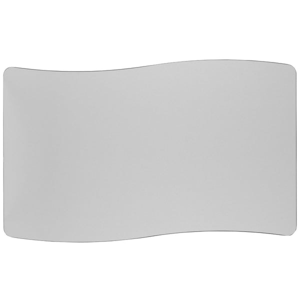 English Elm Wren Collaborative Wave Activity Table for Classrooms and Offices - Durable, Adjustable, Modern Design Grey 28"W x 47.5"L XU-A3048-CON-GY-T-A-GG