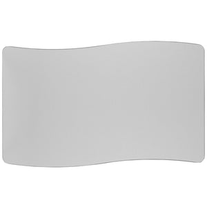 English Elm Wren Rectangle Wave Flexible Activity Table for Collaborative Learning Spaces - Adjustable Height Design Grey 28"W x 47.5"L XU-A3048-CON-GY-T-P-GG