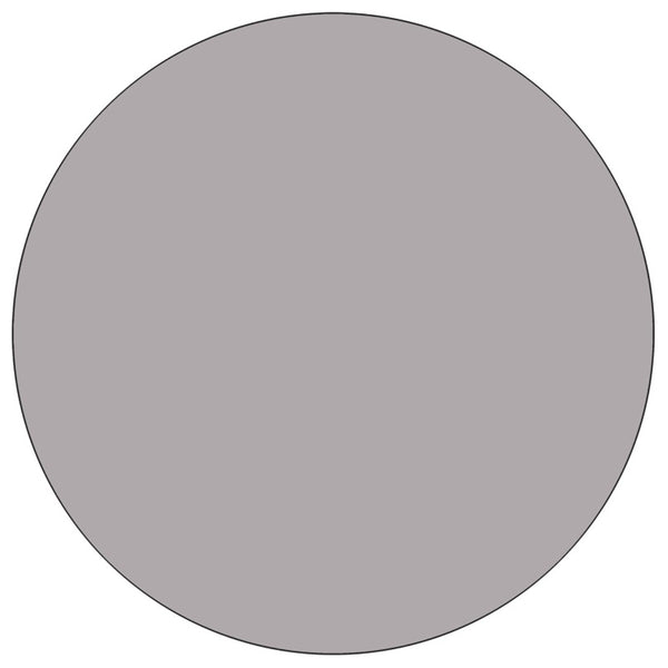 English Elm Wren Mobile Activity Table for Collaborative Learning – Durable, Height Adjustable, Child-Friendly Design Gray 42" Round XU-A42-RND-GY-T-P-CAS-GG