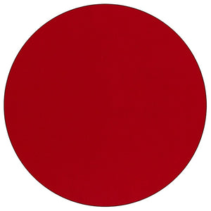 English Elm Wren Activity Table for Collaborative Learning - Height Adjustable, Durable, Ideal for Kids' Play Areas Red 42" Round XU-A42-RND-RED-T-P-GG