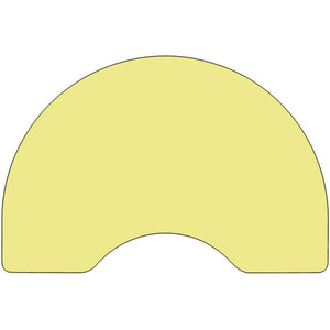 English Elm Wren Kidney-Shaped Activity Table with Adjustable Height for Collaborative Learning & Workspaces Yellow 48"W x 72"L Kidney XU-A4872-KIDNY-YEL-T-A-GG
