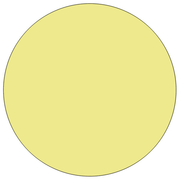 English Elm Wren Activity Table for Kids - Durable, Height Adjustable Design Perfect for Classrooms & Playrooms Yellow 60" Round XU-A60-RND-YEL-T-P-GG