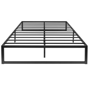 English Elm Lana 14 Inch Metal Platform Bed Frame - Modern Design with Sturdy Support and Quick Assembly Features Black Full XU-BD10001-F-GG
