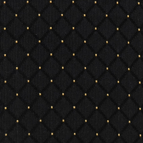 English Elm HERCULES Stacking Church Chair - Ergonomic Comfort, Heavy-Duty Frame, Space-Saving Design for Events Black Dot Patterned Fabric/Gold Vein Frame XU-CH-60096-BK-GG