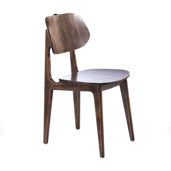 English Elm Verona Solid Beechwood Dining Chair with Curved Oval Backrest for Elegant Comfort in Any Space Antique Copper XU-CH10367-3-ANTCPR-GG