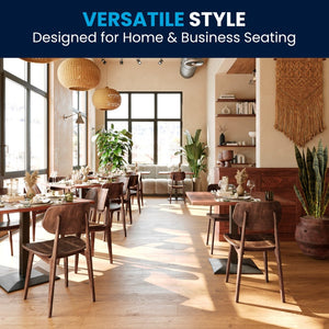 English Elm Verona Solid Beechwood Dining Chair with Curved Oval Backrest for Elegant Comfort in Any Space Antique Copper XU-CH10367-3-ANTCPR-GG