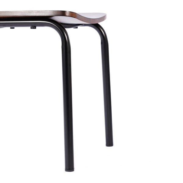 English Elm Cyprus Commercial Grade Solid Wood Dining Chair with Sturdy Metal Frame for Rustic Dining Spaces Antique Copper XU-CH10443-ANTCPR-GG